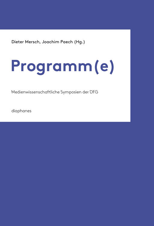 Bernhard J. Dotzler: Programmierte Gewalt