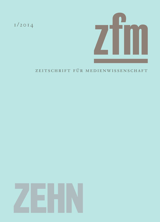Gesellschaft für Medienwissenschaft (ed.): Zeitschrift für Medienwissenschaft 10